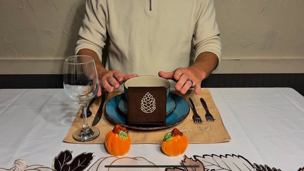 ASMR Fall Table Setting 🍂 | Delicate Sounds & Elegant Atmosphere