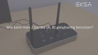 EKSA Neuer Bluetooth 5.0 Sender / Empfänger / Bypass 3 in 1 für Spiele
