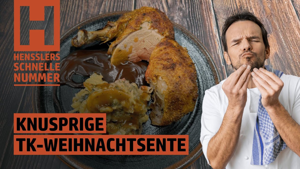 Schnelles Knusprige Weihnachtsente mit Füllung Rezept von Steffen Henssler
