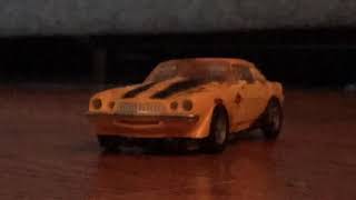 Transformers 2007 Barricade and Bumblebee chase scene