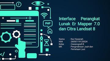 Interface Perangkat Lunak Er Mapper 7.0 dan Citra Landsat 8