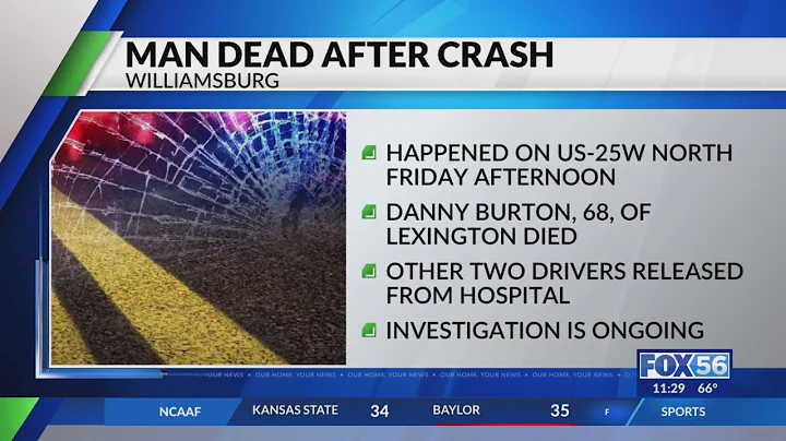 Lexington man killed in Whitley County 3-vehicle crash