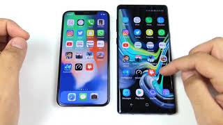 The winer !!! Test speed Iphone x vs Note 9