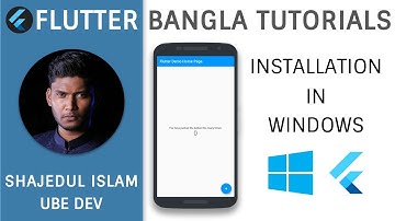 Flutter Tutorial Bangla - Complete Setup In Windows