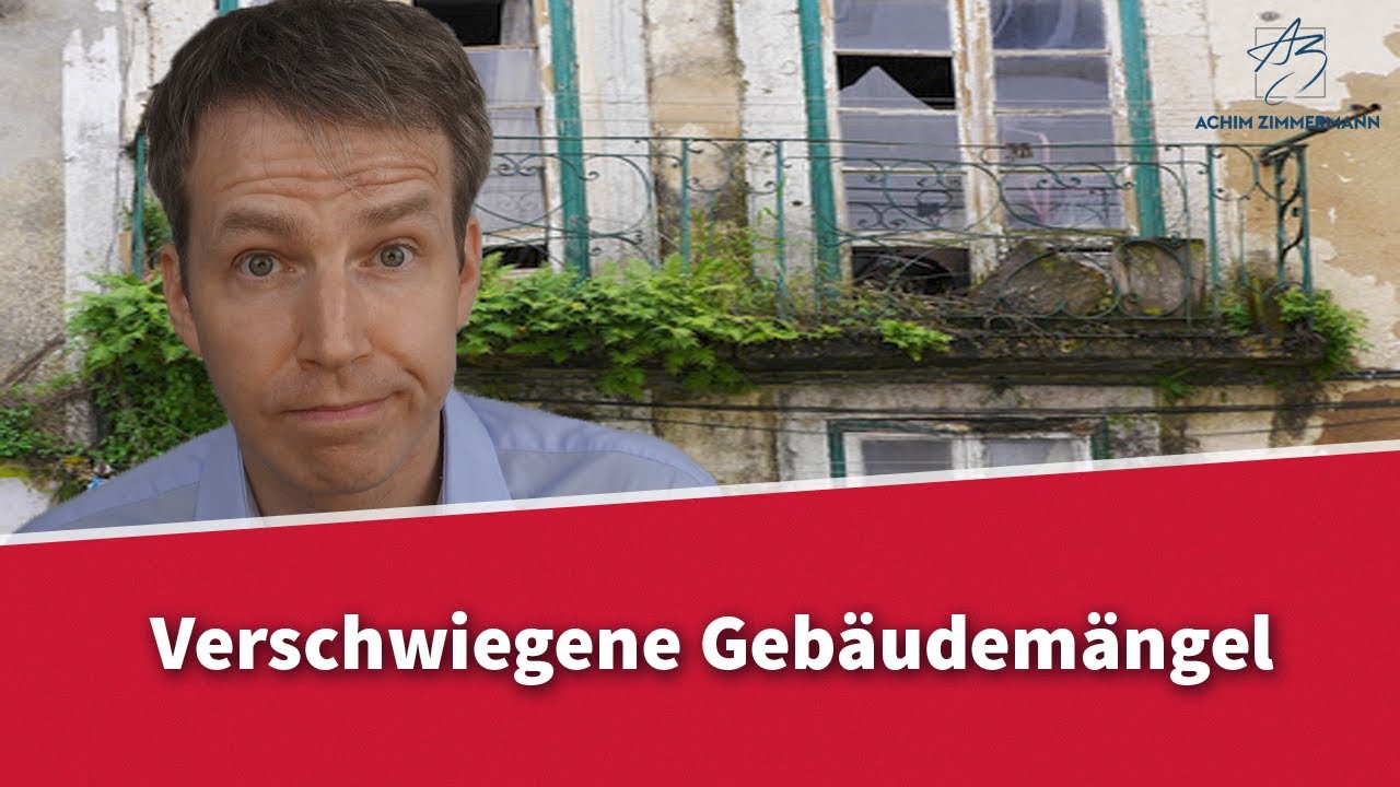 Verschweigen Von Gebaudemangeln Rechtsanwalt Dr Achim Zimmermann Youtube