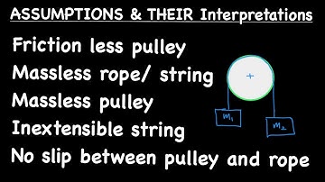 Pulley Problems | Physics Mechanics |Assumptions & their meaning