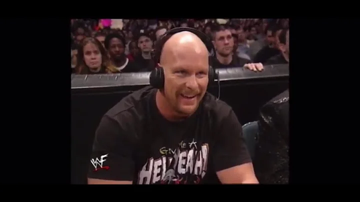 Stone Cold Steve Austin On Commentary For The Rock V HHH Match Entrance Pop WWE Smackdown 2-15-2001