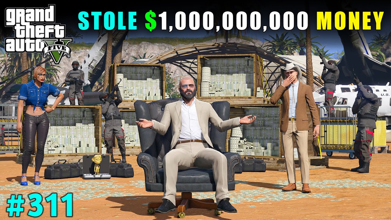 MICHAEL ROB $1,000,000,000 MONEY FROM BUNKER | GTA V GAMEPLAY 