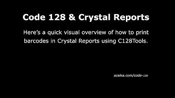 Code 128 in Crystal Reports 2011