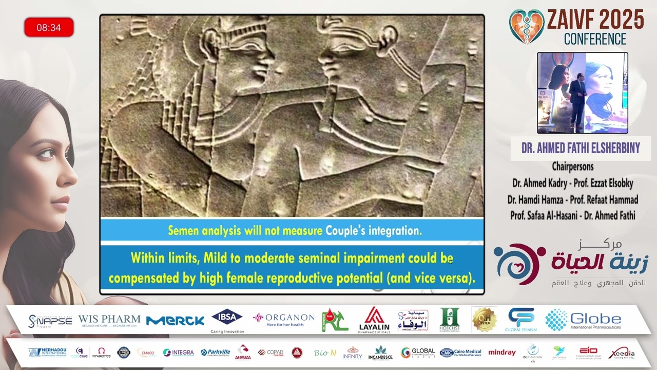 د/ احمد الشربيني يلقي محاضرته بعنوان What Gynaecologists need to know about male infertility