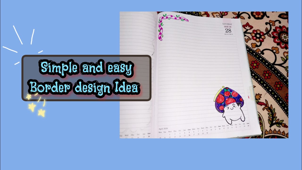 simple and easy border design ✨/ border design Idea/ 