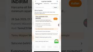 1 Dəqiqəyə Temudan 20% Endirim Kponu Aldım