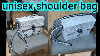 How to make a unisex fashion bag from plastic strap or plehe  #diy #home_project #2022