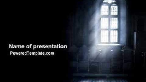 Window In the Church PowerPoint Template by PoweredTemplate.com