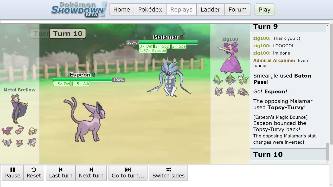 ProGaming - Pokemon Showdown, Metal Brellow vs zig100, Ubers (suspect test) (Sat Aug 02 2014)