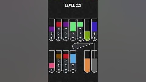 2022! Water Sort Level 221 Walkthrough Solution Android/iOS