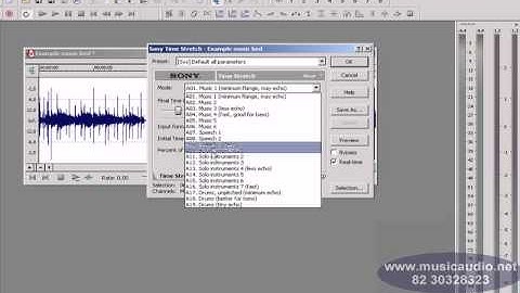 005077 CURSO MUSICAUDIO PARA SOUND FORGE   TIME STRECH