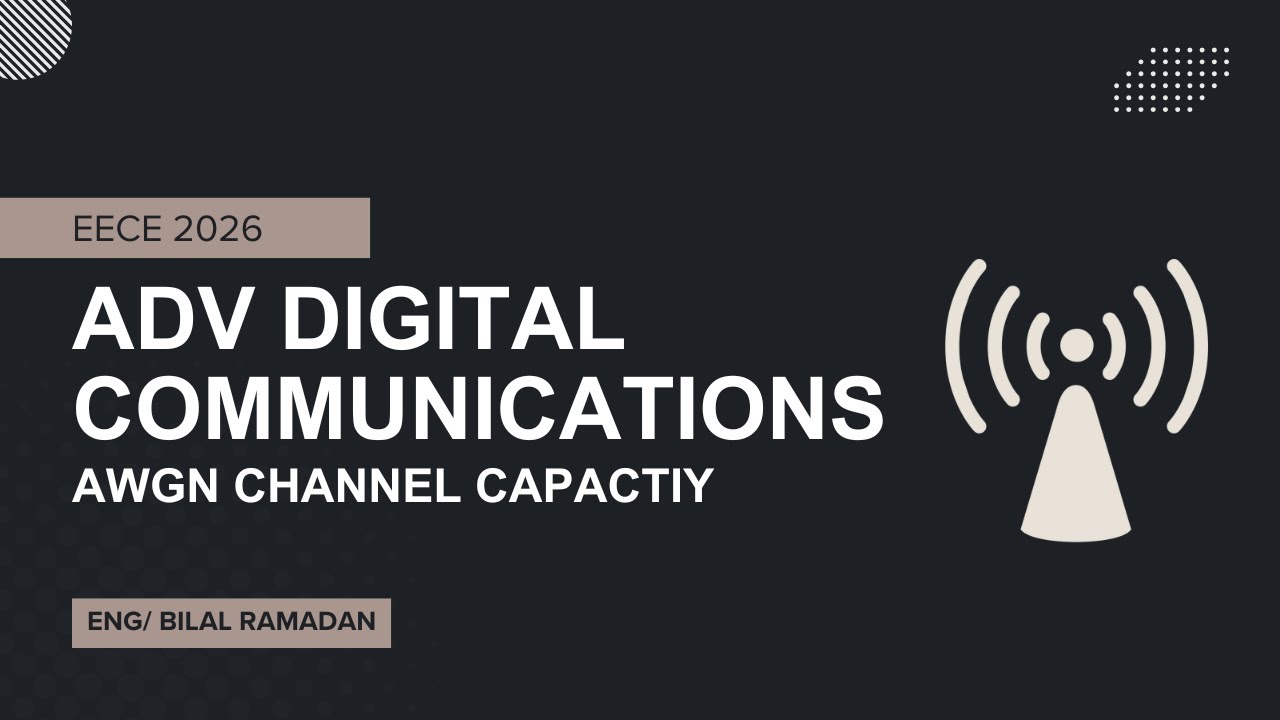Advanced Digital Communications || AWGN Channel Capacity - YouTube