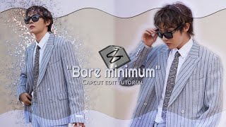 "BARE MINIMUM" CAPCUT EDIT TUTORIAL || JHOPE || BTS || EVILJEONIE ||
