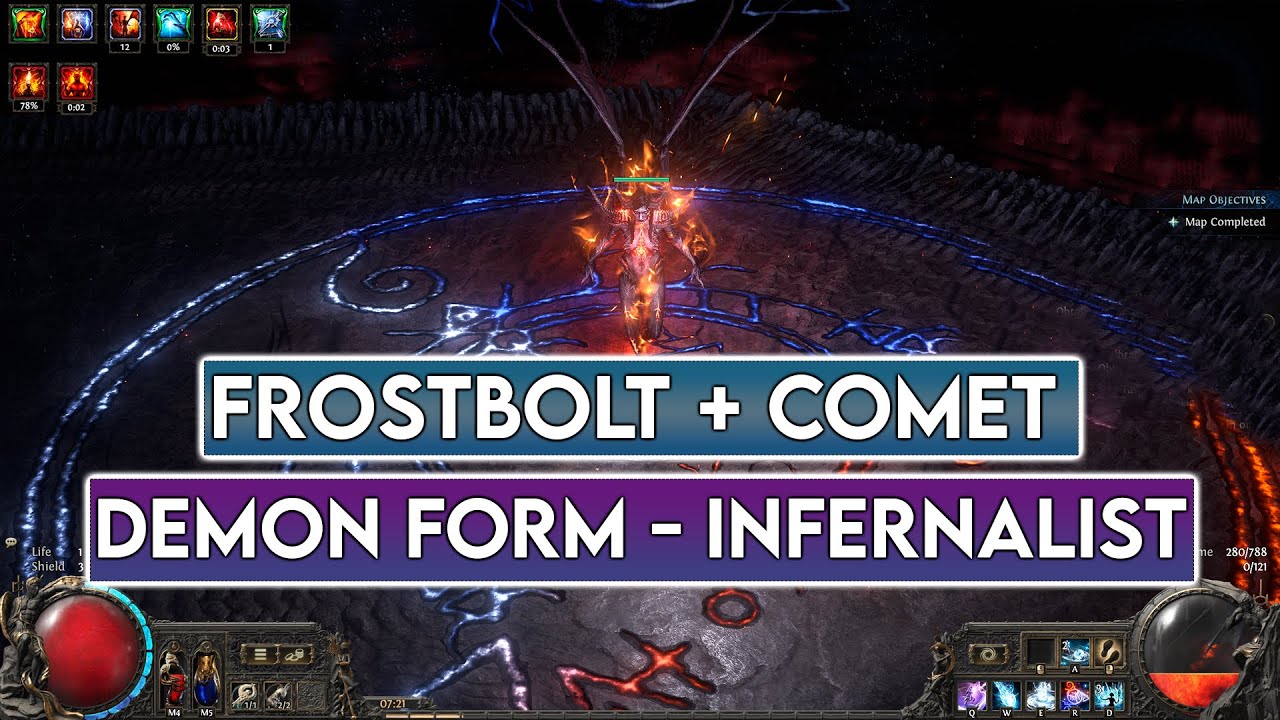 PoE 2 | Demon form Infernalist - Frostbolt - Kill Uber Arbiter | (0.4)