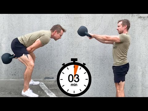How To Kettlebell Swing (in 3 minutes)