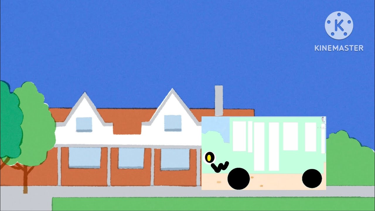 wheels on the mint green bus