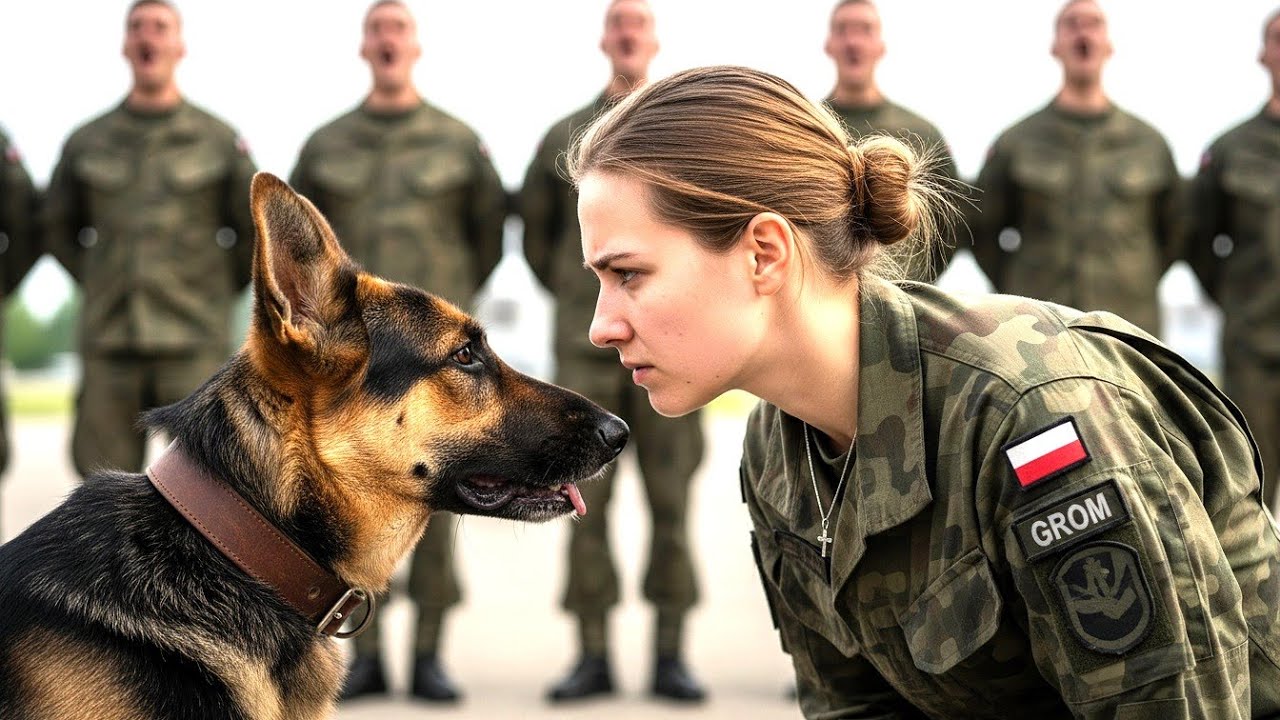 Pies wojskowy nie słuchał dowódców… aż weteranka GROM wreszcie rzuciła kluczowego polecenia...