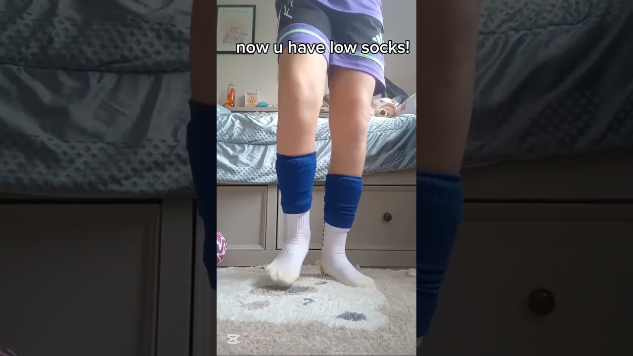How to do low socks with big shin pads 