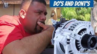 A couple of DO's and DONT'S when installing a Mechman alternator