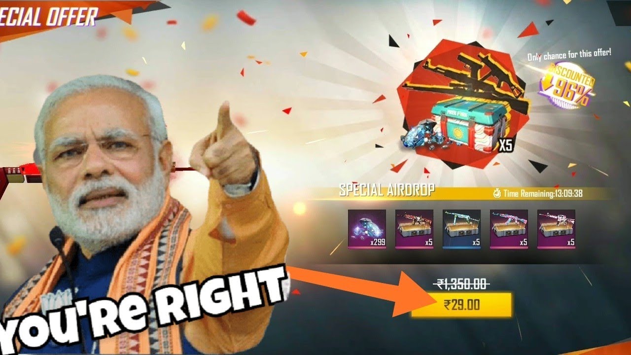 Free fire offer in 29rupes in new trick or delly offer 