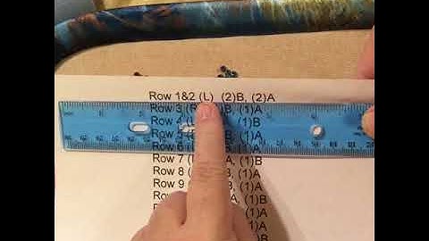 How to read a peyote pattern.