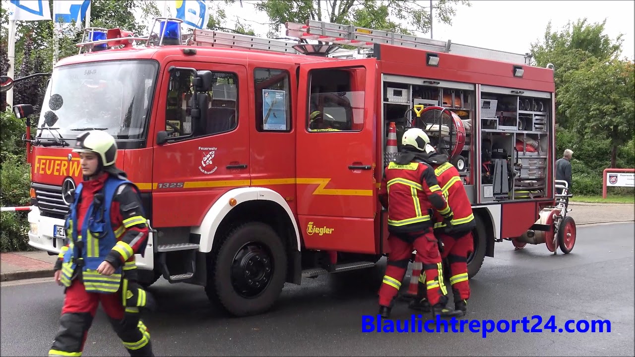 🔴1 Blaulichttag Der Freiwilligen Feuerwehr Brunsbüttel mit Realeinsatz