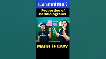 Quadrlateral Class 9 | Properties of Parallelograms | Class 9 Maths Chapter 8 #youtubeshorts #shorts