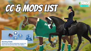 Sims 4 Horse Ranch CC List ( english riding edition)