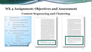 EDCI 572 Week 4: Objectives Assessment Assignment - Instructional Strategy