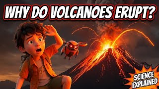 Why Do Volcanoes Erupt | Science Explained For Kids 🌋
