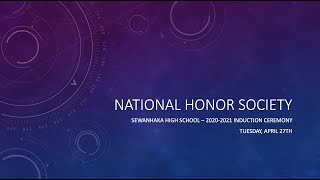 Sewanhaka High School - National Honor Society Induction 2021