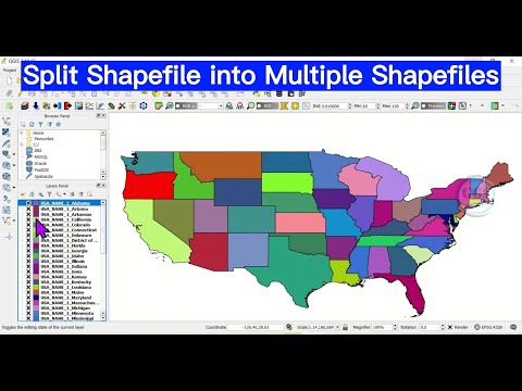 How to Split Shapefile into Multiple Shapefiles in QGIS