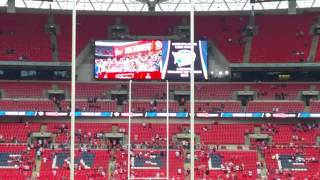 RHINOS CELEBRATE AFTER 2015 CHALLENGE CUP WIN