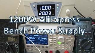 1200W 20A 60V AliExpress Lab Bench Power Supply PSU Tested