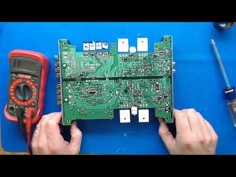 Amplifier Troubleshooting and Repair Kenwood KAC-5206 Part 1