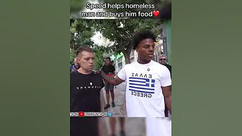 IShowSpeed Helps a Homeless Man and Buys Him Food! ❤️🍲 #IShowSpeed #Kindness #HelpingOthers #viral