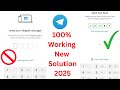 How to fix Telegram Not Sending SMS Verification code Problem 2025 - Fix Code Sent To Telegram App