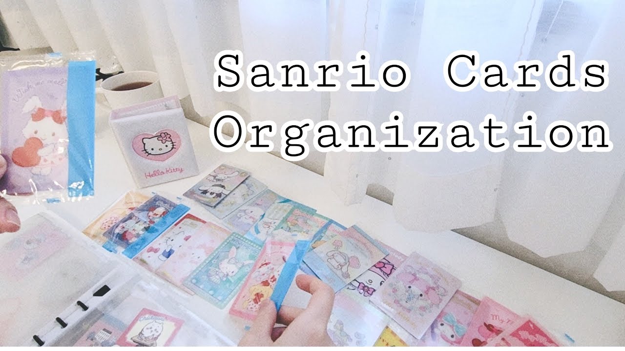 【作業音】サンリオカードのコレクションをファイルに入れていく。