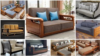 Latest Wooden Sofa Designs 2024 | Living Room Space Saving Sofa Design Ideas #furniture