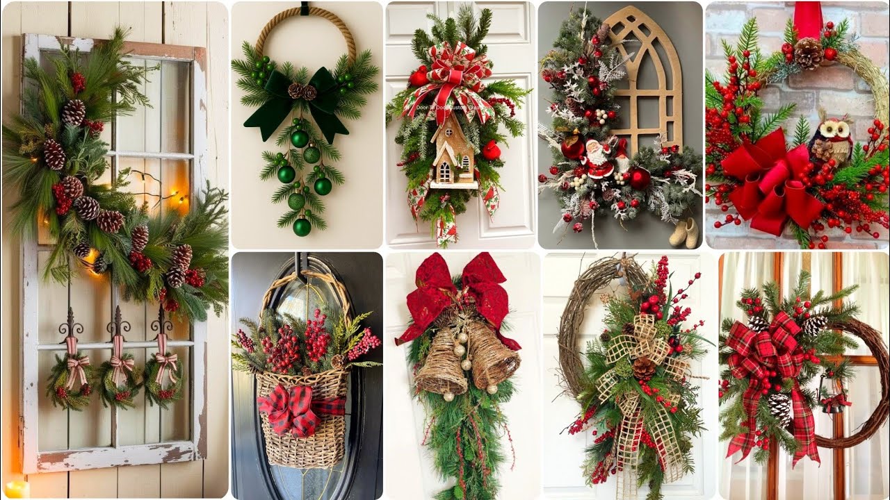 ♻️Door Hanging Wreaths | DIY Jute & Burlap Craft from Old Things |Budget Christmas Decor#viral #diy