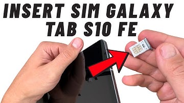 How to Insert SIM & Memory SD Card in Samsung Galaxy Tab S10 FE 5G