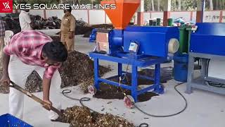 Organic Waste Shredder cum Dewatering Machine | Heavy Duty Shredder cum Dewatering Manufacturer