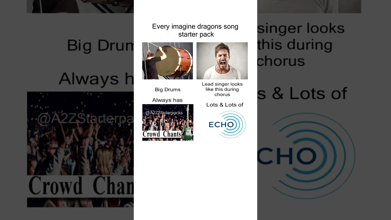 Мемы из стартового набора песен Imagine Dragons 