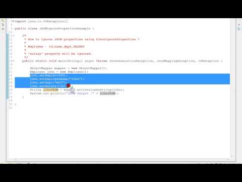 JSONIGNOREPROPERTIES DEMO